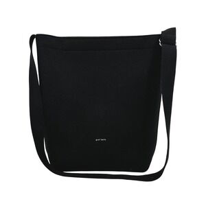 Graf Lantz Black Campus Merino Wool Felt Tote Crossbody Bag Minimalist
